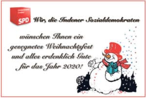 SPD Inden Frohe Weihnachten